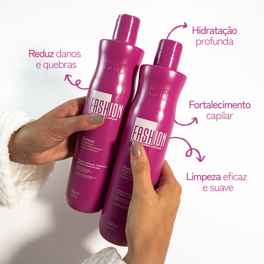 Fashion Gold - Shampoo Cronograma Capilar 500ml