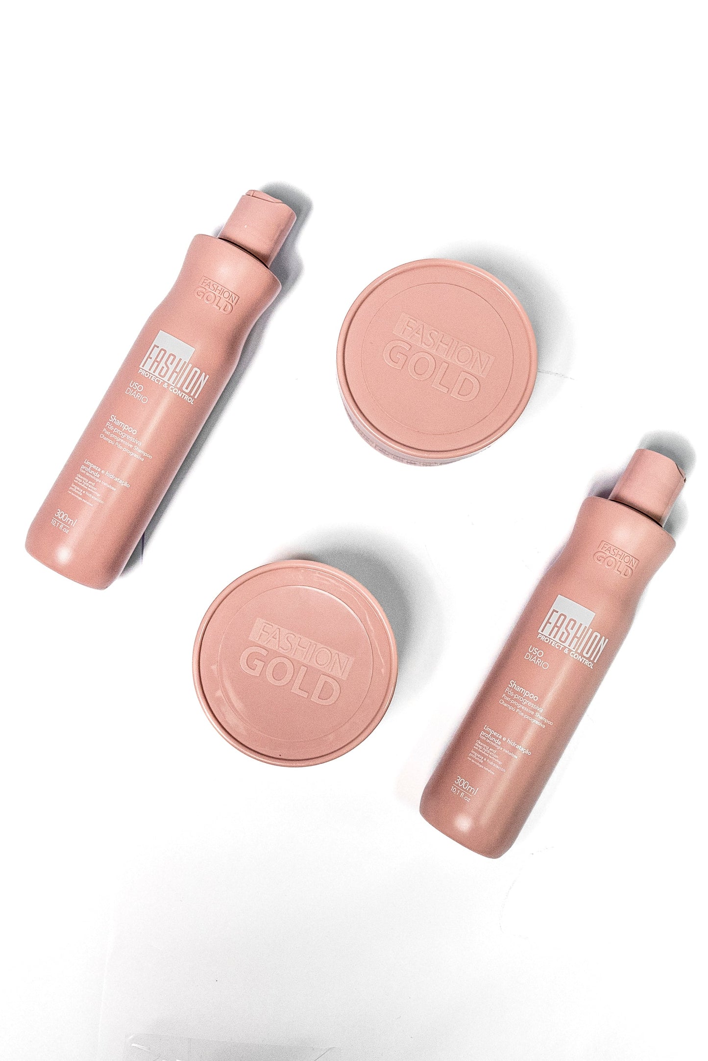 Fashion Gold - Alisado en Casa 300gr + Protect & Control Shampoo 300ml + Mask 250 gr+ Pre Shampoo 300ml