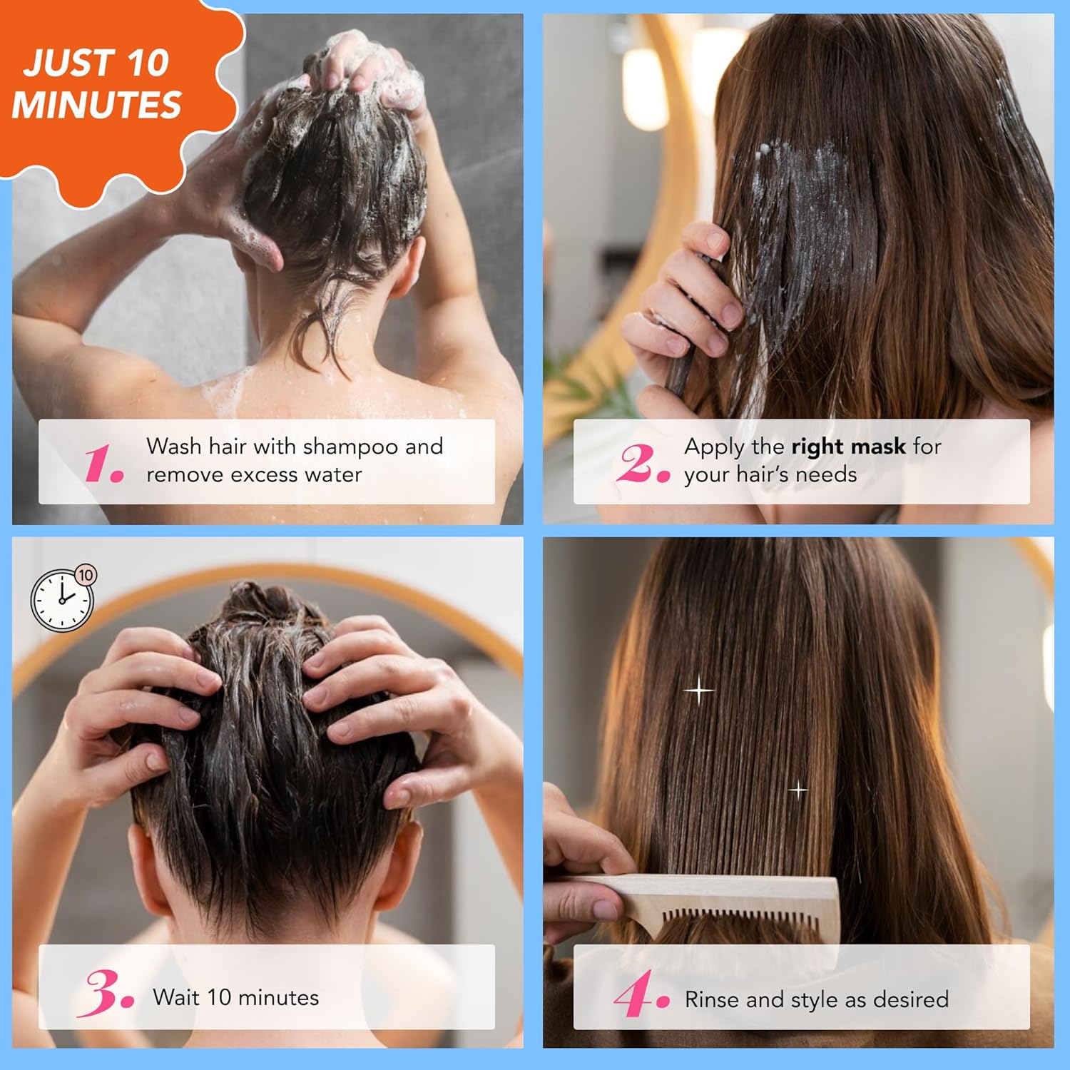 COMBO Cronograma Capilar Lata x3 Tubos 250gr c/u + Shampoo Cronograma 500ml