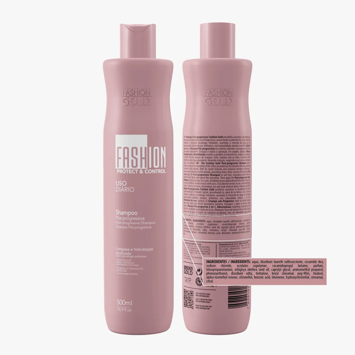 Fashion Gold Shampoo - Protect & Control - 500ml