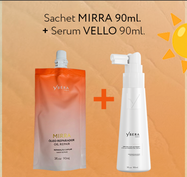 Kit Sachet Mirra 90ml + Serum Vello 90ml