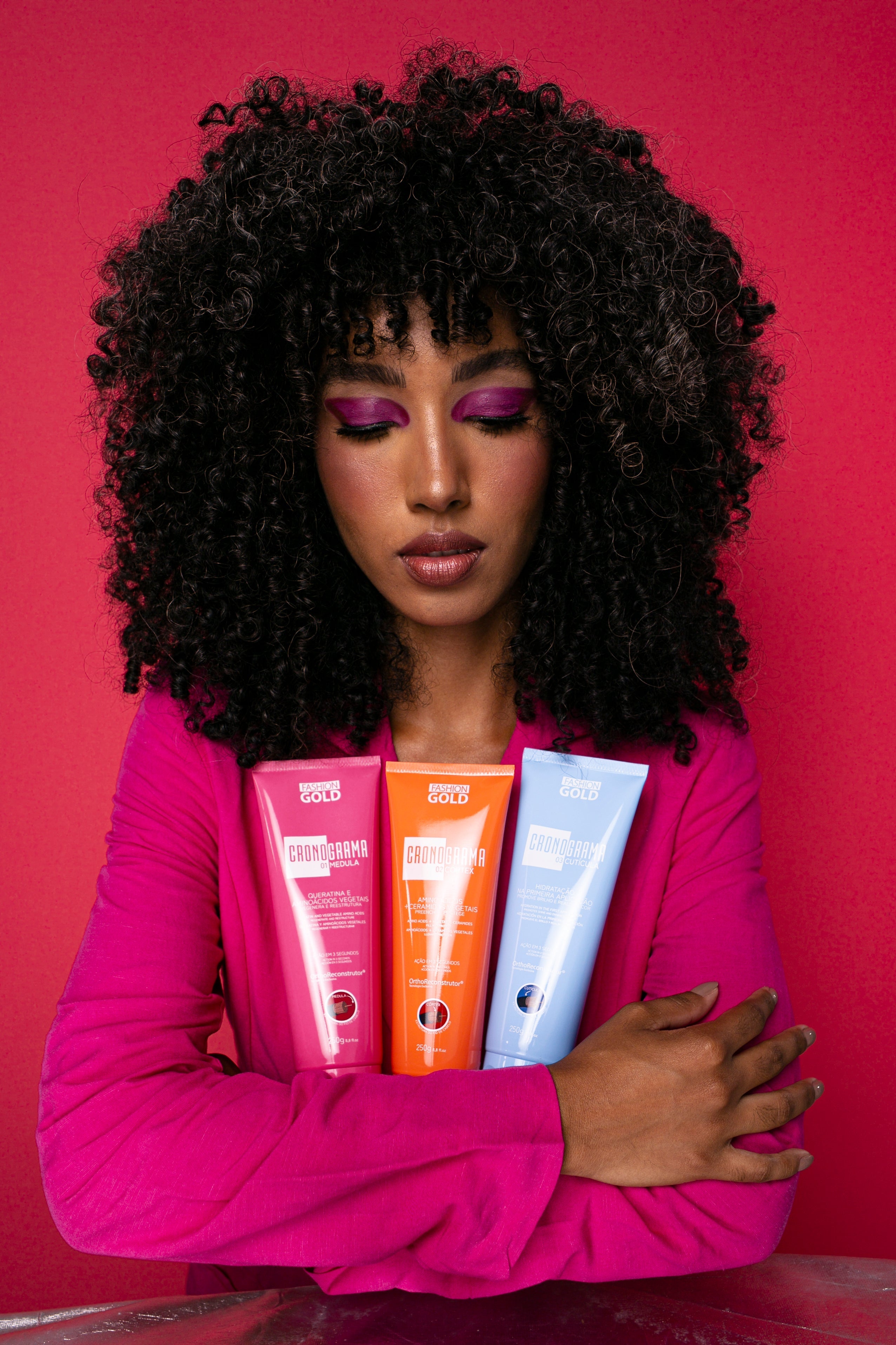 COMBO Cronograma Capilar Lata x3 Tubos 250gr c/u + Shampoo Cronograma 500ml