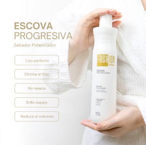 Fashion Gold - Alisado en Casa 500gr + PrePoo Shampoo 500ml + Shampoo 500ml + Mask Protect & Control 500 gr